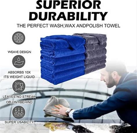 Edgeless Dual Pile Plush Coral Fleece Microfiber Car Detailing Towels