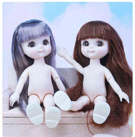 New 16cm Bjd Doll 13 Movable Joint Fashion Dress Up Nude Baby Play