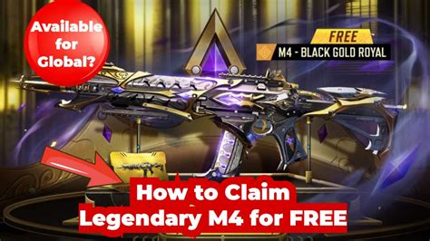 How To Unlock Legendary M4 Black Gold Royal For Free In Codm