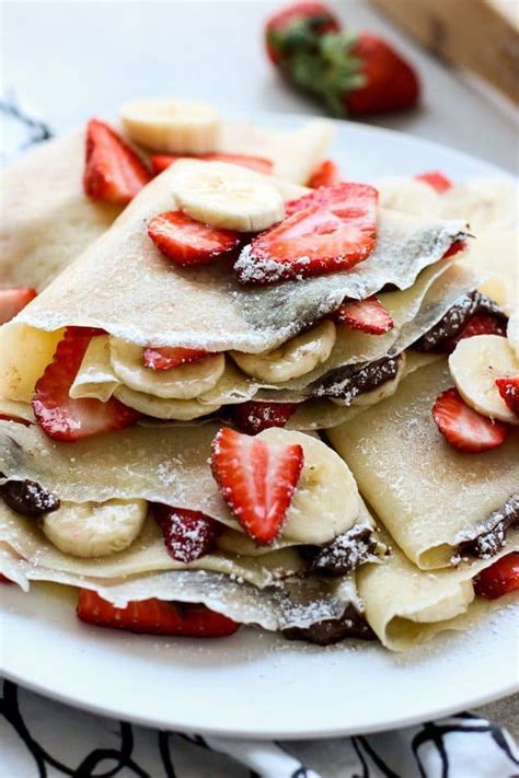 Strawberry Banana Nutella Crepes Joyous Apron