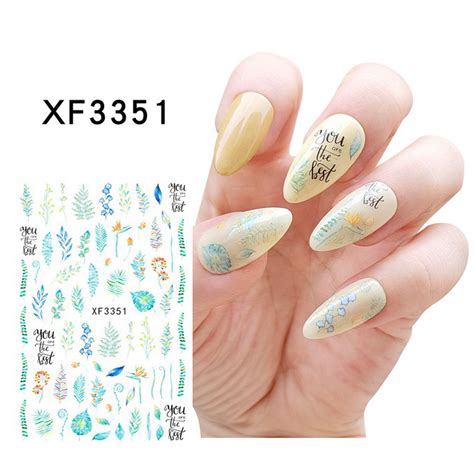 Melotizhi Cute Nail Stickers Decals Gel Nail Art Design Kit Summer Wind