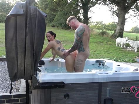 Passionate Outdoor Sex In Hot Tub On Naughty Weekend Away HD 7 Min Straight Sex Video