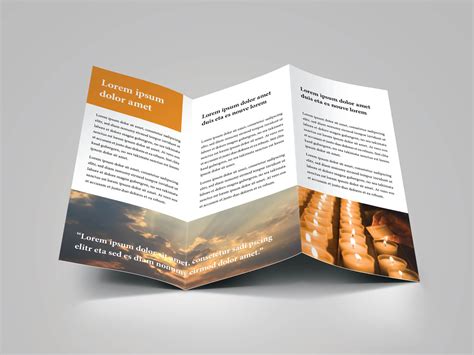 Church Bulletin Trifold Brochure Download 6 Layout Pages