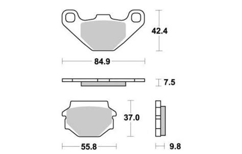 Plaquette De Frein Tecnium Pour Quad Tgb Blad Irs X Ar