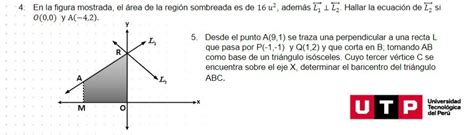 Solved En La Figura Mostrada El Rea De La Regi N Sombreada Es De