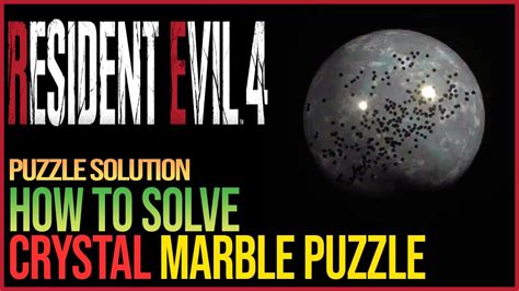 Crystal Marble Puzzle Resident Evil Remake Youtube