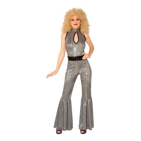 Disco Diva Adult Costume Silver