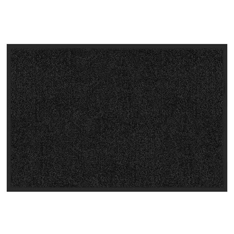 KARAT Tapis de Porte Paillasson d entrée Rhine Noir 200 x 400 cm