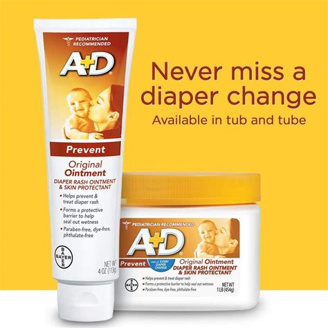 Ad Original Diaper Rash Ointment 1 Lb Jar 2 Pack Fast Relief And