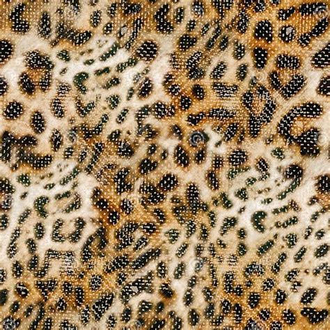 Leopard Skin Texture Seamless Pattern Colored Stock Illustration