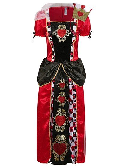 Adult Disney Queen Of Hearts Fancy Dress Costume Women George At Asda