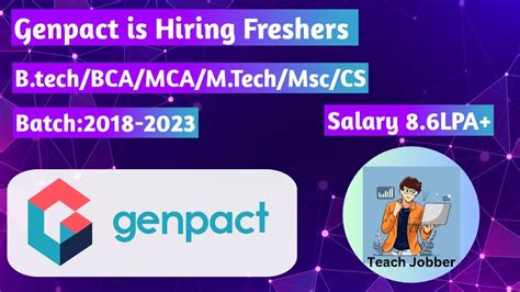 Genpact Hiring Freshers For 2023 2022 2021 2020 2019 2018 Batch