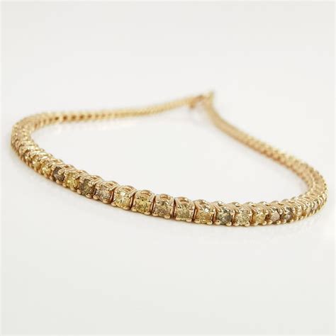 2 00 Ct Fancy Mix Color Diamonds Eternity Tennis Bracelet Catawiki