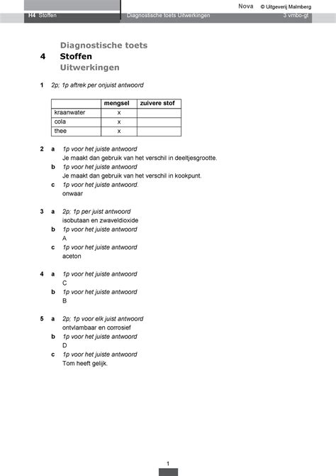 Nova Nask1 3 Gt H4 Diagnostische Toets Uitwerking H4 Stoffen