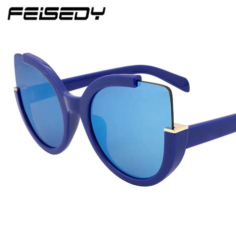 Feisedy New Cat Eye Sunglasses Women Brand Design Fashion Vintage