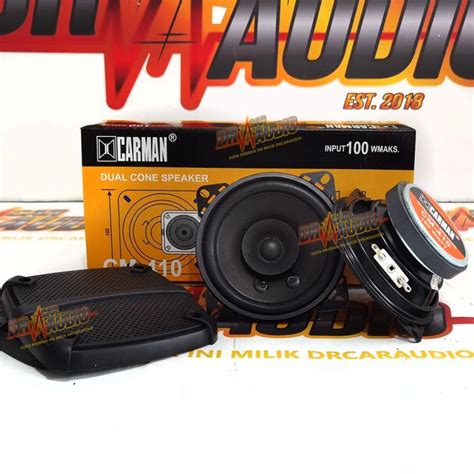 Speaker Mobil Carman CM 410 Speaker Coaxial 4 Inch Lazada Indonesia