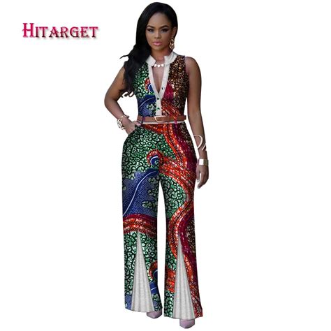 Dashiki African Print Women Colthes V Neck Sleeveless Summer Sexy