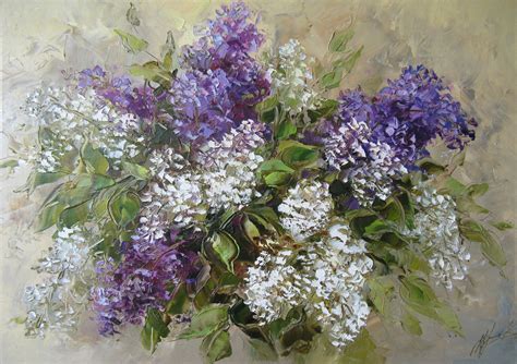 "Сирень" Описание: холлст, масло, 45-65см Flower Painting, Art Painting ...