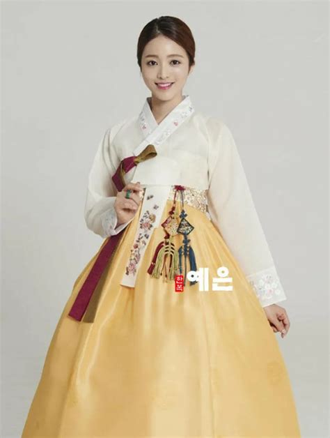 Hanbok Robe Hanbok Robe Sur Mesure Cor Enne Femme Modern Taille