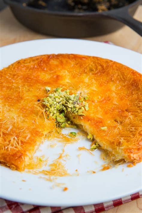 Kanafeh Künefe Sweet Cheese Pastry On Closet Cooking