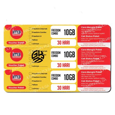 Jual Voucher Indosat 10GB Freedom Combo 30Hari JATENG Shopee Indonesia