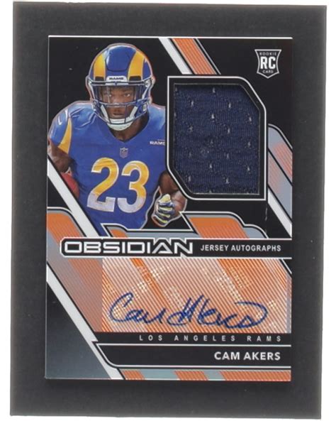 Cam Akers Panini Obsidian Rookie Jersey Autographs Electric Etch