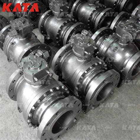 Kata Flanged Carbon Steel Trunnion Ball Valve Lb Wcb China