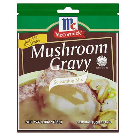 Mccormick Mushroom Gravy Seasoning Mix 25g Shopee Malaysia