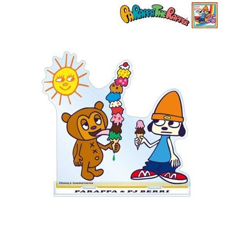 Cdjapan Parappa The Rapper Parappa And Pj Berri Big Acrylic Stand