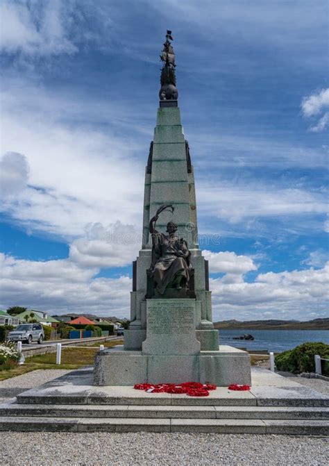 Monumento Conmemorativo De La Guerra De En Stanley En Las Islas