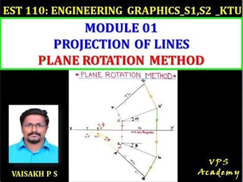 PLANE ROTATION METHOD BASE FIGURE PROJECTION OF LINES YouTube