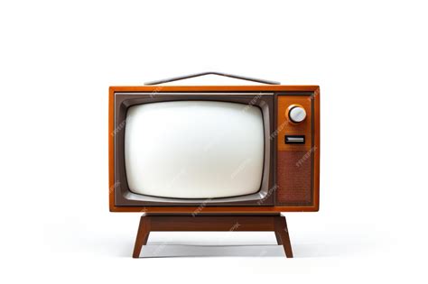 Premium Photo A Single Television Isolated On White Background