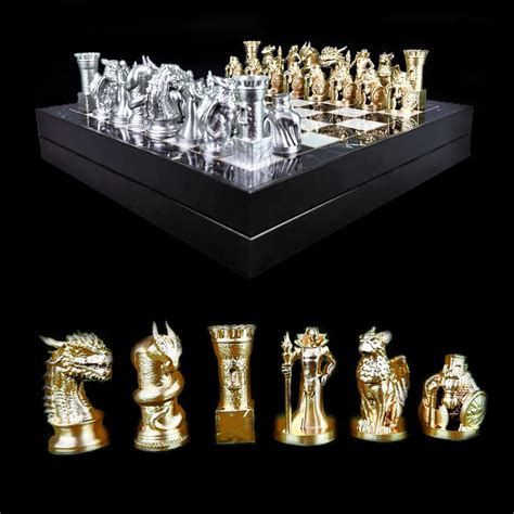 Dragon Chess Set With Chessboard Dragon Chess 8 Different Chess Pieces