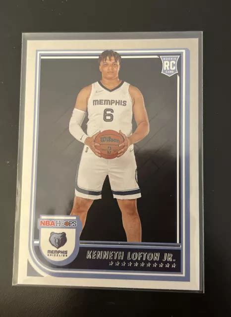 2022 23 PANINI NBA Hoops 271 Kenneth Lofton Jr RC Recrue Memphis