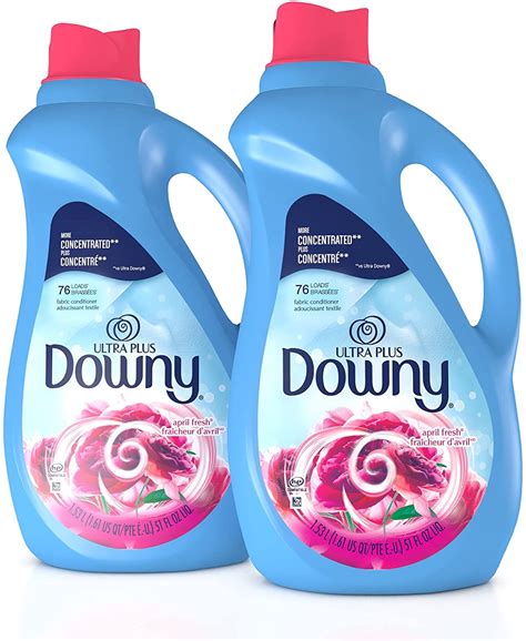 Downy Ultra Plus Liquid Laundry Fabric Softener April Fresh Scent 152 Total Loads Pack Of 2