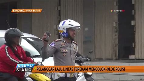 Pelanggar Lalu Lintas Ini Terekam Mengolok Olok Polisi