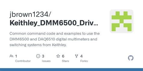 Github Jbrown Keithley Dmm Drivers Common Command Code And