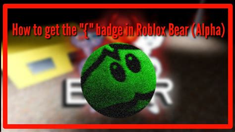 How To Get The Badge In Roblox Bear Alpha Youtube