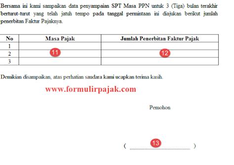 Contoh Pengisian Form Pengembalian Nomor Seri Faktur Pajak Delinewstv