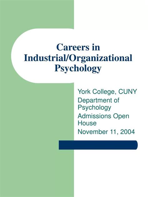 Ppt Careers In Industrialorganizational Psychology Powerpoint Presentation Id683214