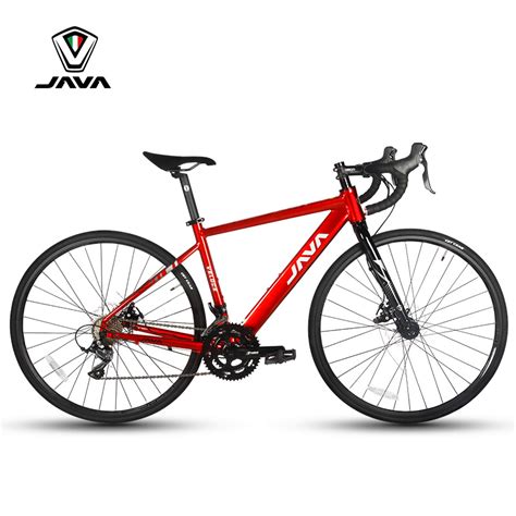 Java Road Bicycle Aluminum Alloy Road Bike Double Disc Brake 18