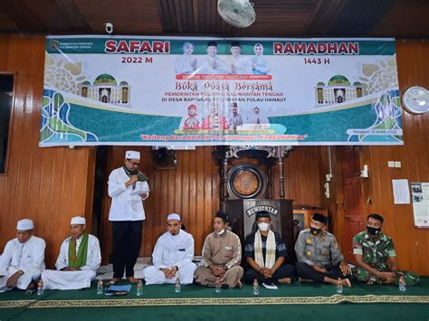 Tim Safari Ramadan 1443 H Pemprov Kalteng Jalin Silaturahmi Di Masjid