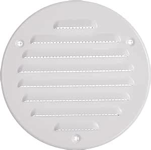 Vent Systems 4 Inch White Metal Vent Cover Round Soffit Air