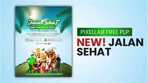 Pixellab I Desain Pamflet Jalan Sehat I Free Plp Youtube