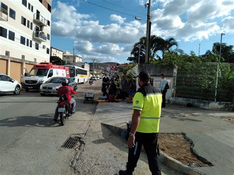 SMTT registra colisão entre motos na Avenida João Fraga Brandão em Jacobina