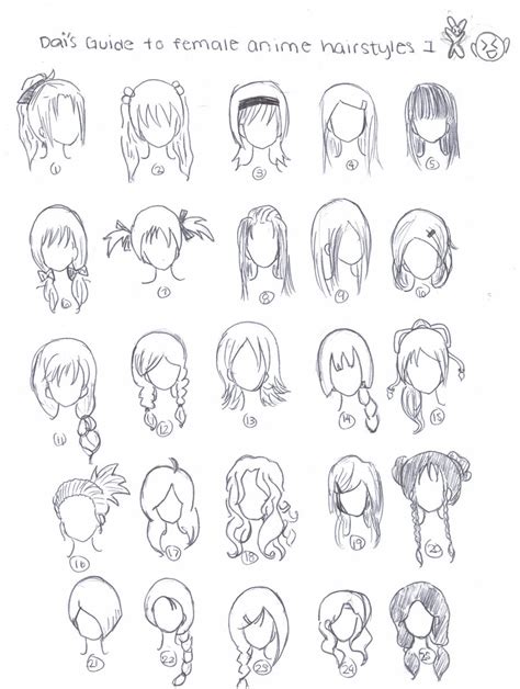 Different Anime Hairstyles