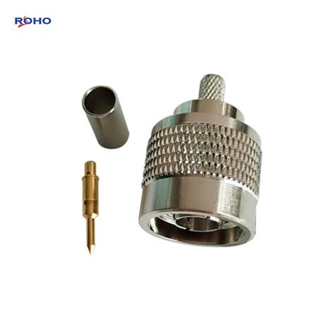 N Type Male Connector Crimp Solder Attachment For Rg58 Rg141 Coaxial Cable Manufacturer