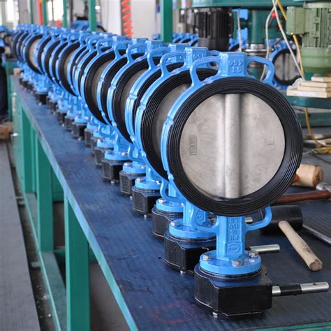 Pn Worm Gear Cast Ductile Iron Ss Disc Wafer Type Butterfly Valves