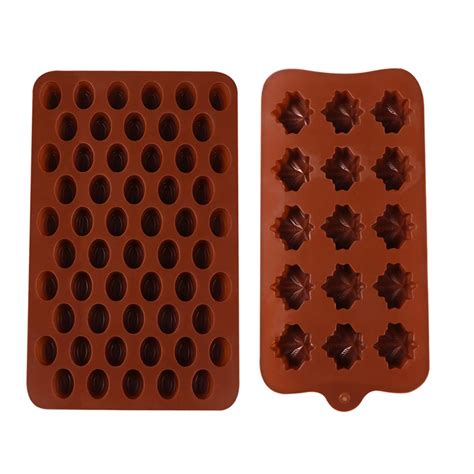 2pcs Non Stick Chocolate Baking Mold Useful Kitchen Chocolate Molds For