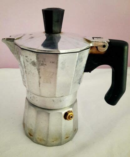 Moka 3 Tazze Pezzetti Alluminio Vintage Anni 60 70 Made Italy EBay